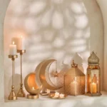 Celestial Layali Noor Decorative Votive Candleholder - 21x10x24 cm