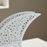 Celestial Layali Noor Decorative Crescent Moon Accent - 23x7.5x28 cm