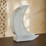 Celestial Layali Noor Decorative Crescent Moon Accent - 23x7.5x28 cm