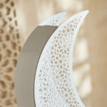 Celestial Layali Noor Decorative Crescent Moon Accent - 23x7.5x28 cm