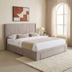 Movo Angelic Montero Nxt Upholstered Queen Bed with 3 Drawers - 160x200 cm
