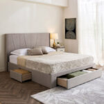 Movo Angelic Montero Nxt Upholstered Queen Bed with 3 Drawers - 160x200 cm