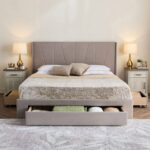 Movo Angelic Montero Nxt Upholstered Queen Bed with 3 Drawers - 160x200 cm