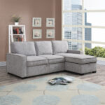 Venice Next 3-Seater Reversible Easy Clean Fabric Corner Sofa Bed with Storage