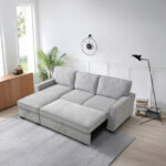 Venice Next 3-Seater Reversible Easy Clean Fabric Corner Sofa Bed with Storage