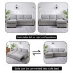 Venice Next 3-Seater Reversible Easy Clean Fabric Corner Sofa Bed with Storage