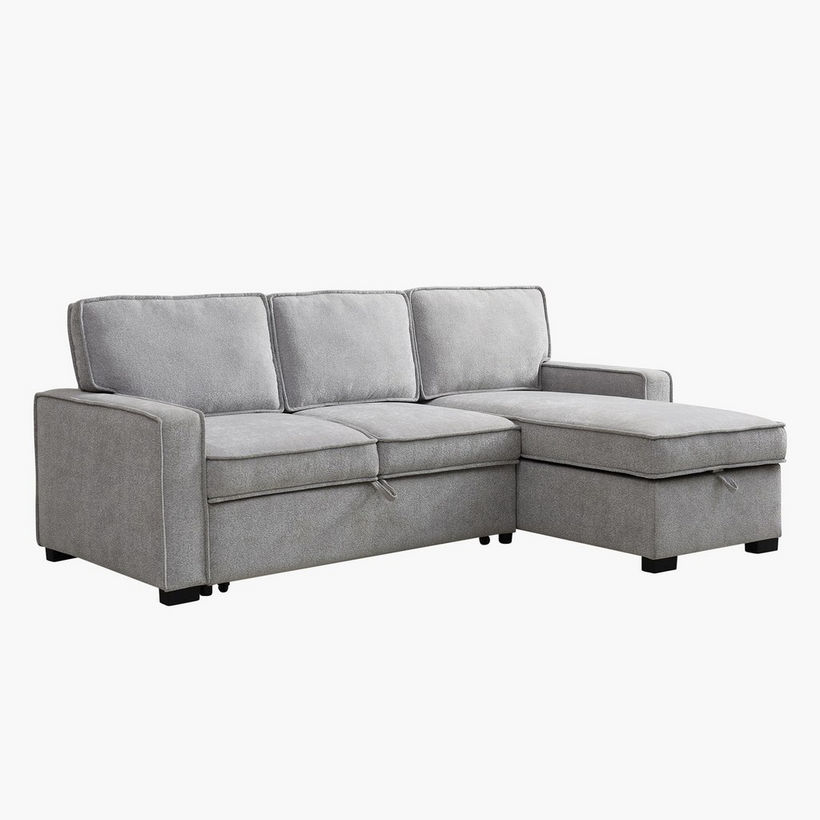 Venice Next 3-Seater Reversible Easy Clean Fabric Corner Sofa Bed with Storage - Image 9
