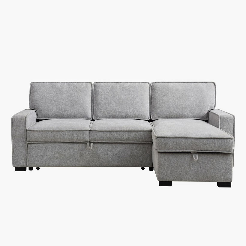 Venice Next 3-Seater Reversible Easy Clean Fabric Corner Sofa Bed with Storage - Image 10