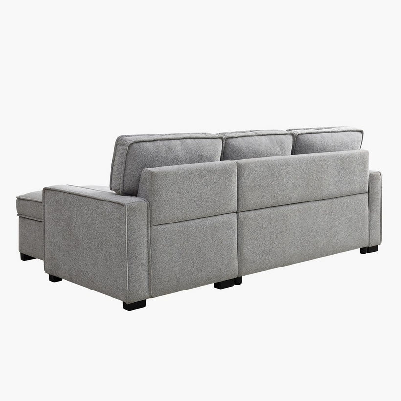 Venice Next 3-Seater Reversible Easy Clean Fabric Corner Sofa Bed with Storage - Image 14