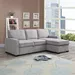 Venice Next 3-Seater Reversible Easy Clean Fabric Corner Sofa Bed with Storage - Image 21