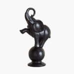 Wren Qusida Polyresin Elephant On Ball Accent - 15x8.8x26.2 cm