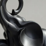 Wren Qusida Polyresin Elephant On Ball Accent - 15x8.8x26.2 cm
