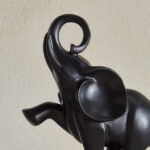 Wren Qusida Polyresin Elephant On Ball Accent - 15x8.8x26.2 cm