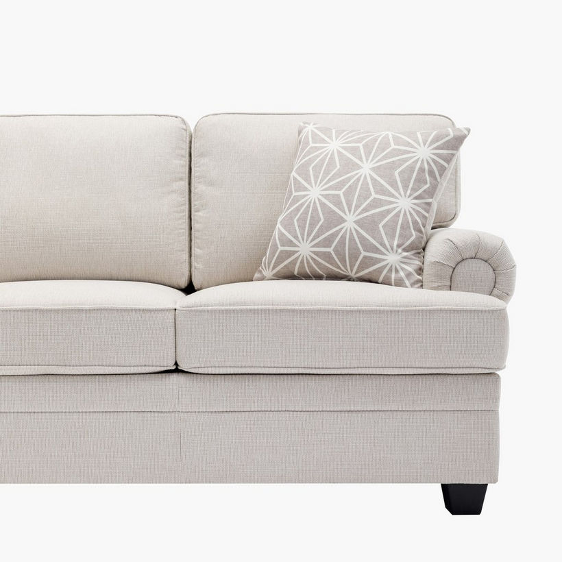 Ashton NXT 3-Seater Easy Clean Fabric Sofa with 2 Cushions - Image 5