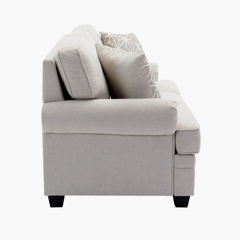 Ashton NXT 3-Seater Easy Clean Fabric Sofa with 2 Cushions - Image 9