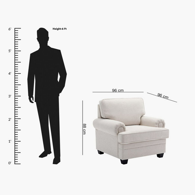 Ashton NXT Easy Clean Fabric Armchair Sofa - Image 11