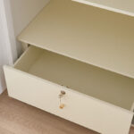 Umbria 6-Door Wardrobe with Drawer and High Gloss Mirror