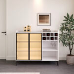 Marwell 2 Door Sintered Stone Top Bar Cabinet