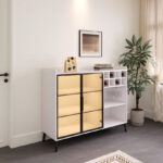 Marwell 2 Door Sintered Stone Top Bar Cabinet
