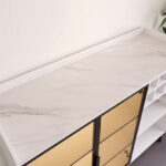 Marwell 2 Door Sintered Stone Top Bar Cabinet