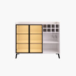 Marwell 2 Door Sintered Stone Top Bar Cabinet