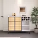 Marwell 2 Door Sintered Stone Top Bar Cabinet