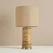 Naturel Seagrass Table Lamp with Linen Shade - 33x61 cm - Image 11