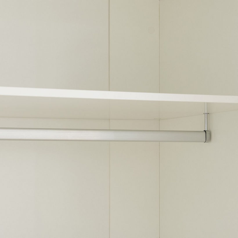 Arctic Smart 6-Door Wardrobe with Transparent Glass and 2 Drawers - Image 6