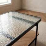 Baldwin Glass Top Coffee Table with Shelf