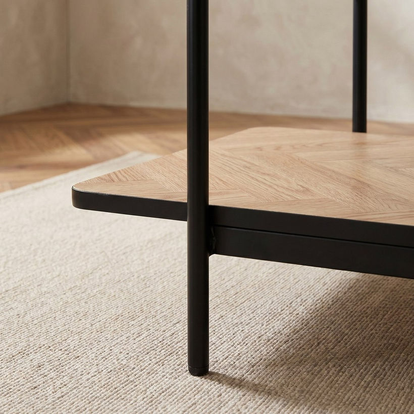 Baldwin Glass Top Coffee Table with Shelf - Image 5