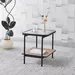Baldwin Glass Top End Table with Shelf - Image 9