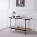 Baldwin Glass Top Console Table with Shelf - Image 8