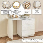 Marwell Chester Smart Dresser with 3 Drawers and Mirror
