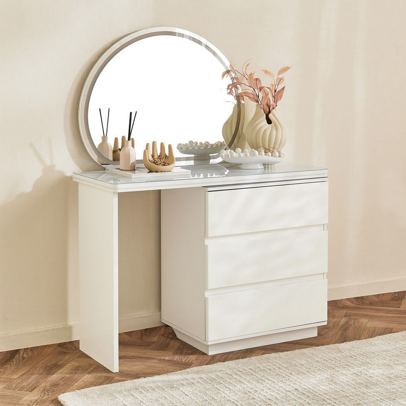 Marwell Chester Smart Dresser with 3 Drawers and Mirror - Image 3