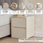 Lasberg Scanno Smart 2-Drawer Night Stand