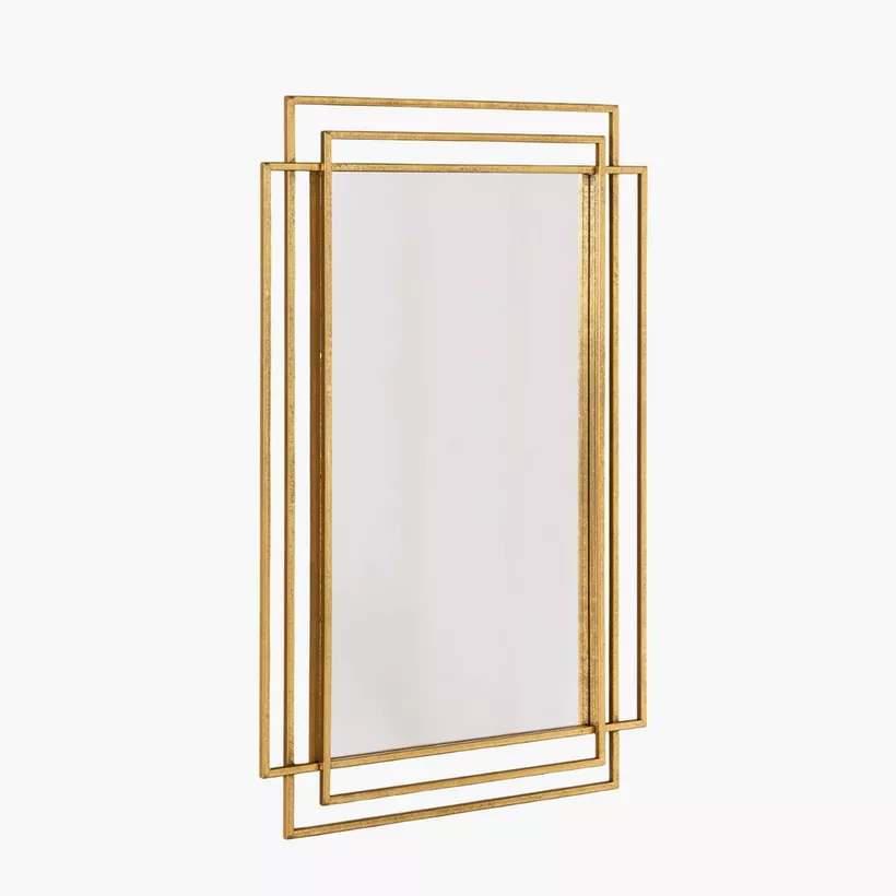 Aayra Luxe Metal Wall Mirror - 60x3.5x90 cm - Image 2