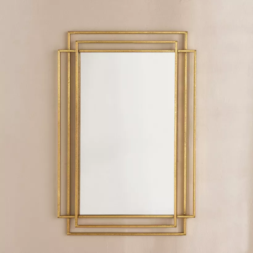 Aayra Luxe Metal Wall Mirror - 60x3.5x90 cm - Image 3