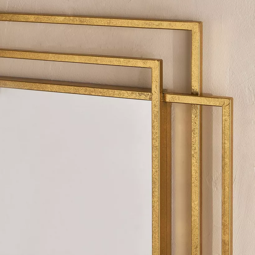 Aayra Luxe Metal Wall Mirror - 60x3.5x90 cm - Image 4