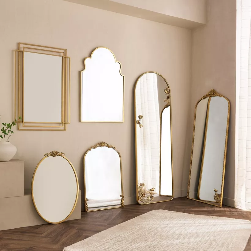 Aayra Luxe Metal Wall Mirror - 60x3.5x90 cm - Image 5