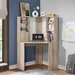 Alford Patara Compact Corner Study Desk with Hutch - Image 6