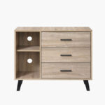 Movo Edmond Willy High TV Stand with 3 Drawer for TVs Upto 40 inches