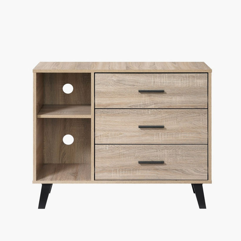 Movo Edmond Willy High TV Stand with 3 Drawer for TVs Upto 40 inches - Image 3