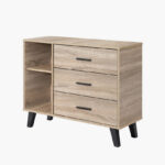 Movo Edmond Willy High TV Stand with 3 Drawer for TVs Upto 40 inches