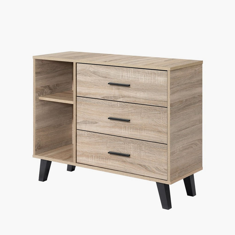 Movo Edmond Willy High TV Stand with 3 Drawer for TVs Upto 40 inches - Image 4