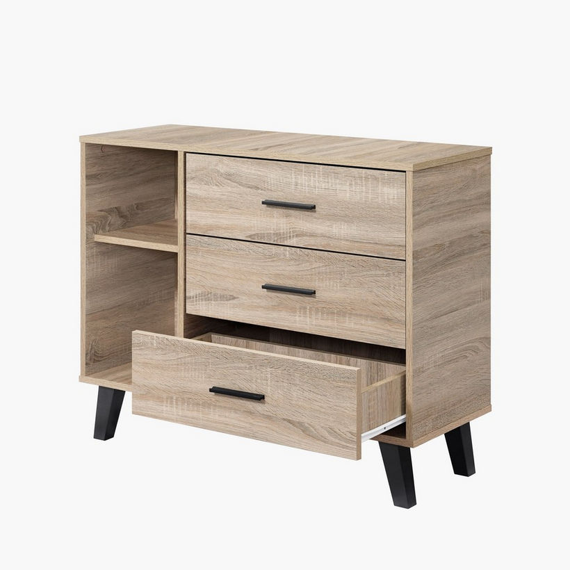 Movo Edmond Willy High TV Stand with 3 Drawer for TVs Upto 40 inches - Image 5