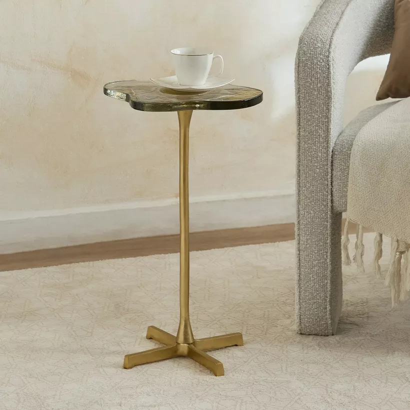 Trim Glass Top Accent Table - Image 3