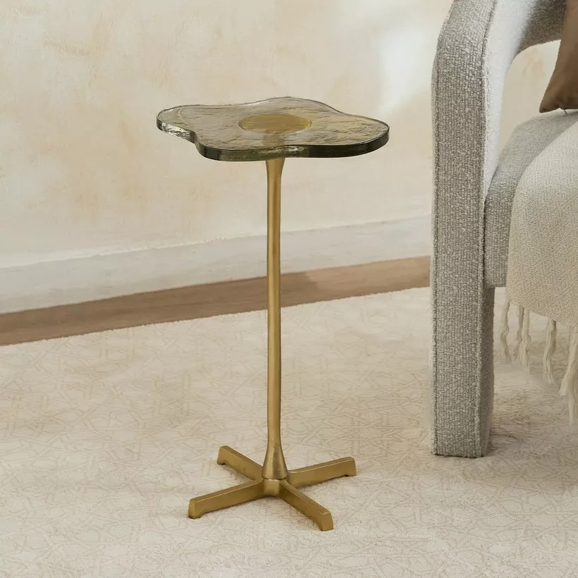 Trim Glass Top Accent Table - Image 4