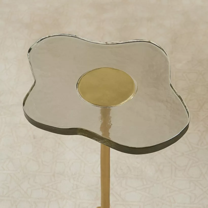Trim Glass Top Accent Table - Image 5