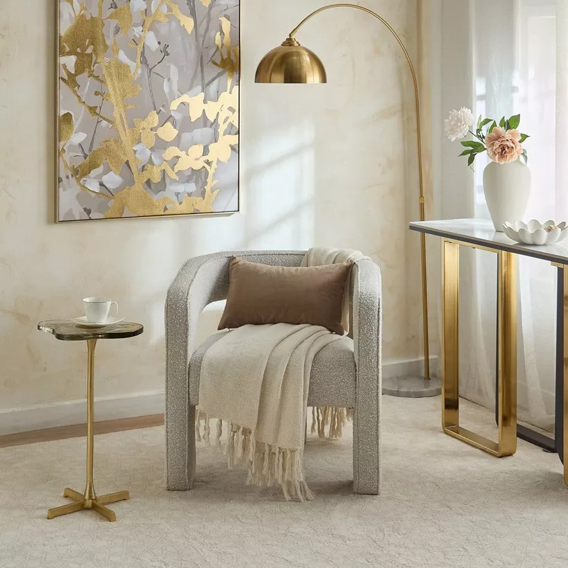 Trim Glass Top Accent Table - Image 7
