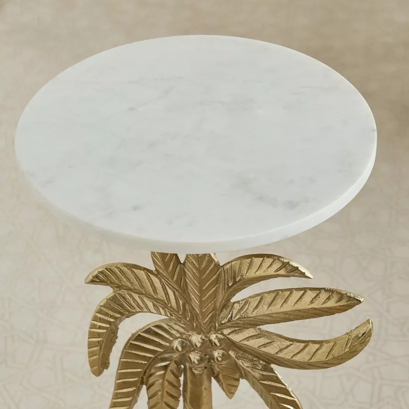 Runi Geniune Marble Accent Table - Image 4